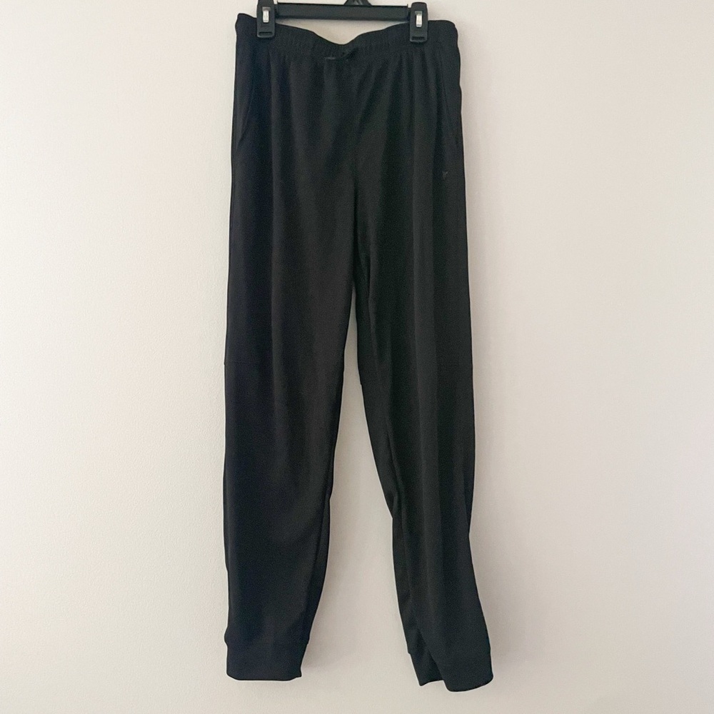 Boys Youth Athletic XL Black Joggers – Soft‎ Cotton Blend, Tapered Fit